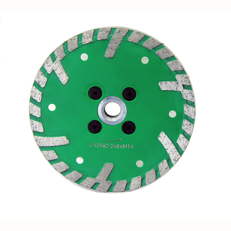 125mm Hot pressed turbo for concrete and asphalt