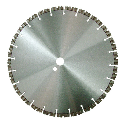 Laser welded diamond saw blade with special shape segments for fast cutting