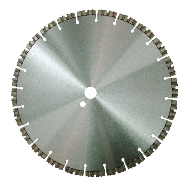 Laser welded diamond saw blade with special shape segments for fast cutting