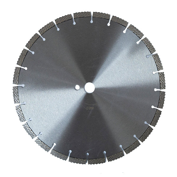 Laser welded diamond saw blade with special shape segments for fast cutting