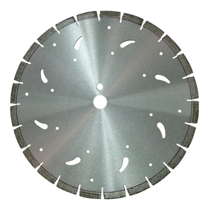 Laser welded diamond saw blade with special shape segments for fast cutting