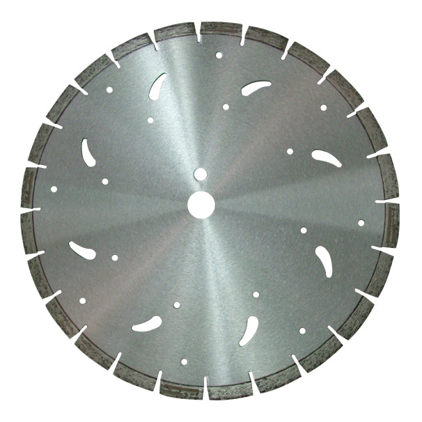 Laser welded diamond saw blade with special shape segments for fast cutting