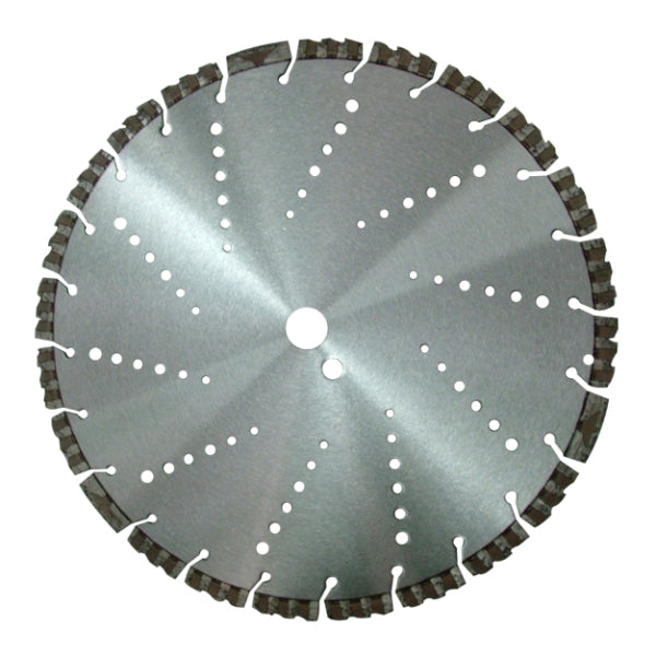 Laser welded diamond saw blade with special shape segments for fast cutting