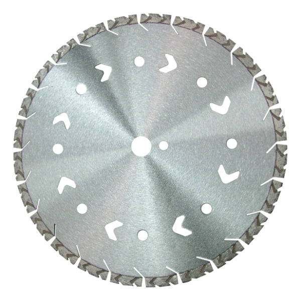 Laser welded diamond saw blade with special shape segments for fast cutting