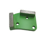 Two segment diamond concrete floor grinding shoes