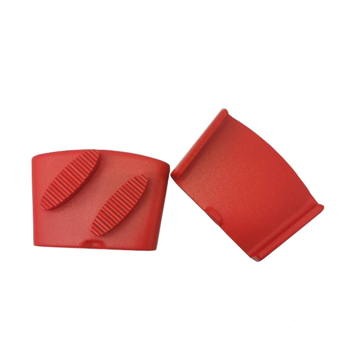 Two segment diamond concrete floor grinding shoes