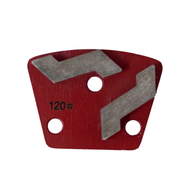 Two segment diamond concrete floor grinding shoes