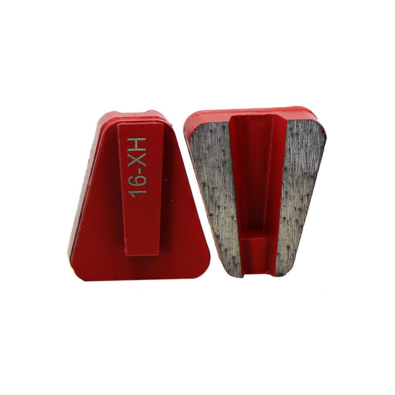 Two segment diamond concrete floor grinding shoes